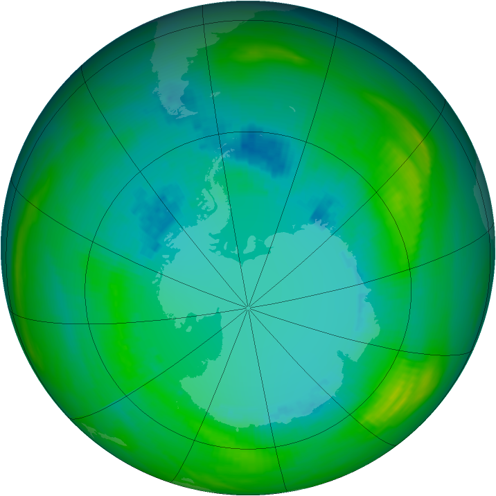 Ozone Map 1983-08-19